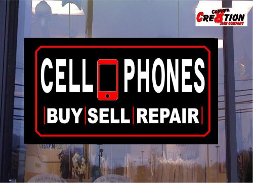 20&#034; x 30&#034; led light box sign - we repair cellphones - light up sign - neon altn for sale