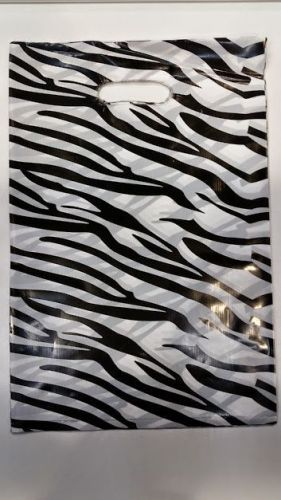 8x12 Zebra Print Plastic Bag 100pcs