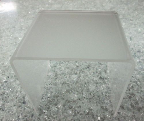 Quantity 12 Frosted Acrylic Risers P95  1/8&#034; 2&#034; x 2&#034; x 2&#034;