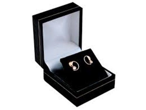 Wholesale 72 Classic Black Leatherette Earring Jewelry Display Gift Boxes