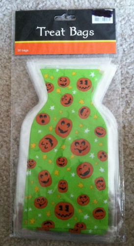 &#034;NEW&#034; Halloween Pumpkins Cello Candy Treat  Bag (60) Bags