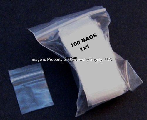 2000 zip lock 1&#034; x 1&#034; 2 mil clear resealable bags crafts jewelry coins parts for sale