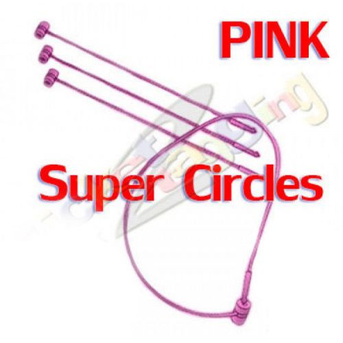 5,000 3&#034; PINK SECUR-A-TACH SUPER CIRCLES LOOP TAG PRICE TAGGING FASTENERS