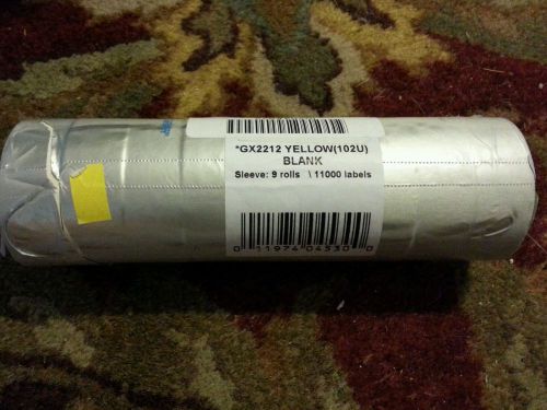 Garvey 2212 yellow Price Marking Labels 9 roll / 11000 label