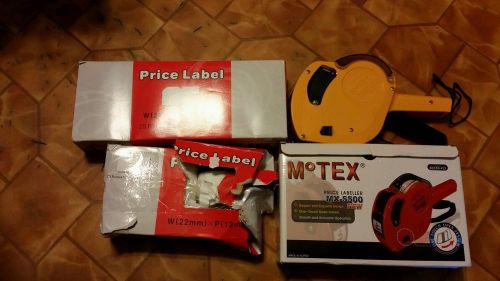 MOTEX MX5500 price gun with labels