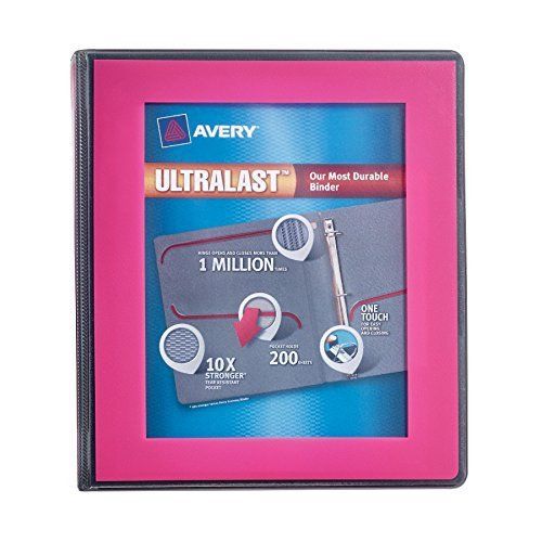 Avery ultralast one touch slant ring view binders - 1&#034; binder (ave79743) for sale