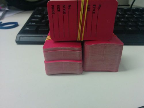300 Large pink Merchandise Tags