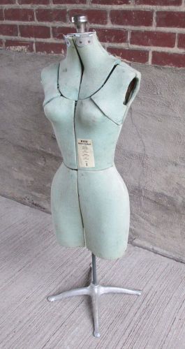 Vintage RITE Adjustable Dress Form - Size 1 - Mint Green