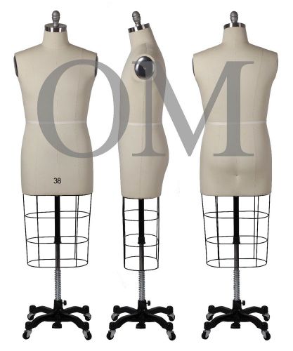 Male professional dress form mannequin size 38 w/ heavy duty base (ncs 38) for sale
