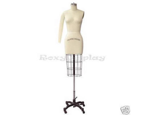 Professional dress form, mannequin, size 2 w/hip+arm for sale