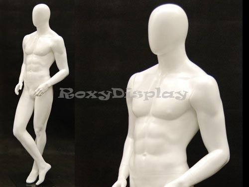 Male Fiberglass EggHead Mannequin Dress From Display #MC-MIK02WEG