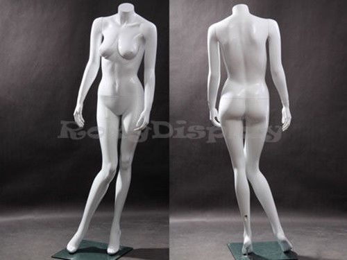 Female Fiberglass Headless style Mannequin Dress Form Display #MZ-ZARA2BW