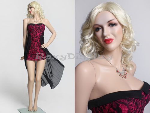 Sexy Female Fiberglass Mannequin Marilyn Monroe Style Dress Form #MZ-MONROE3