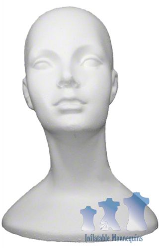 Deluxe Female Head, Styrofoam White