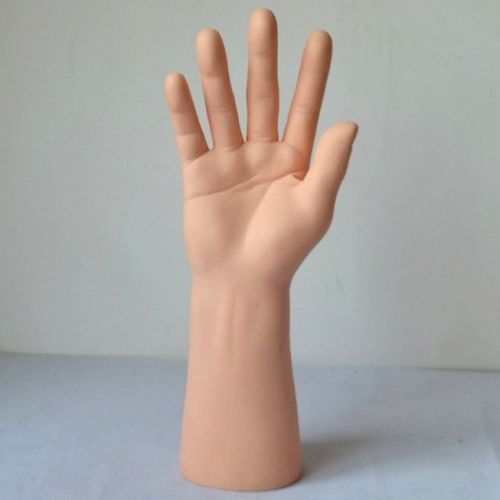 New Arrival PVC Right Male Mannequin Hand Display with Skin color for Glove