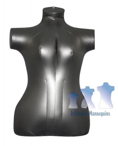 Inflatable Mannequin, Female Torso, Plus Size Black