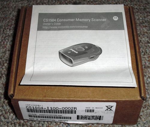 Motorola CS1504 consumer memory bar code scanner