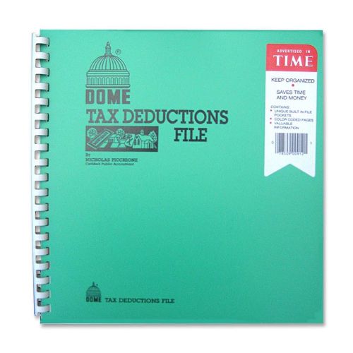 Dome Tax Deductions File; 11&#034; x 9.75&#034; Sheet Size - 1Each
