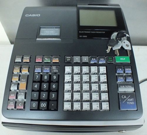 Casio se-s800 thermal pos cash register (lcd screen, 2 line, programmable) for sale