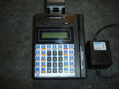 Hypercom T7P-T Charge Credit Card Reader Terminal Machine with Power Supply