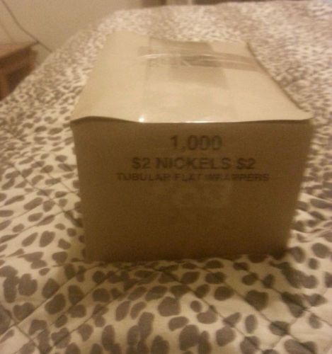 1000 $2 nickle tubular flat wrappers