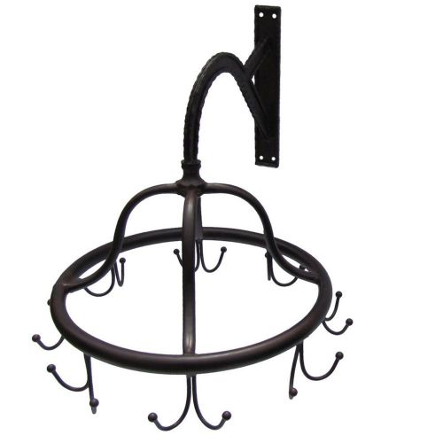 Vintage Antique Wrought Cast Iron Victorian SPINNING Garment Hat Rack w 16 Hooks