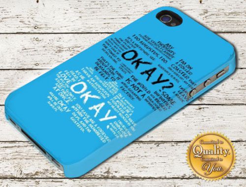The Fault In Our Star John Quote Book iPhone 4/5/6 Samsung Galaxy A106 Case