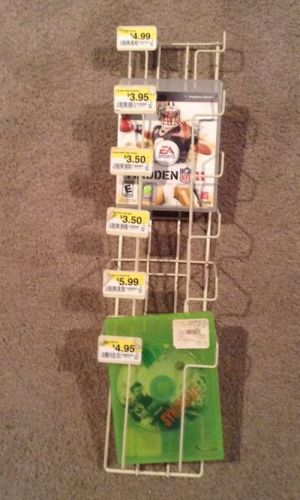 Video game display rack (6 games) for xbox one, xbox 360, Play Station, PS3, PS4