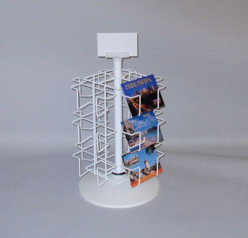 Post Card Display Rack 12 pocket Spinner postcard 4x6 MADE IN USA