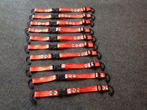 Lot of 10 Orange Replacement  Shopping Grocery Cart Safety Seat Belts