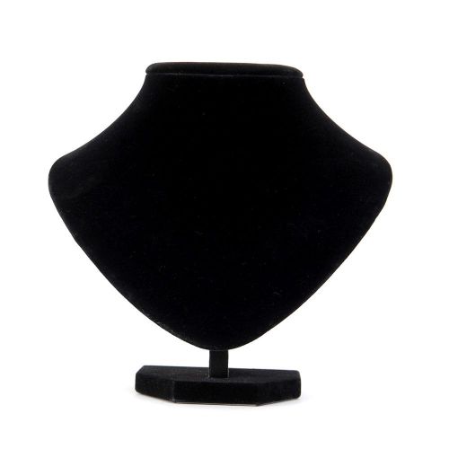 Quality Black velvet Necklace Display Bust Model Presentation #18X20cm