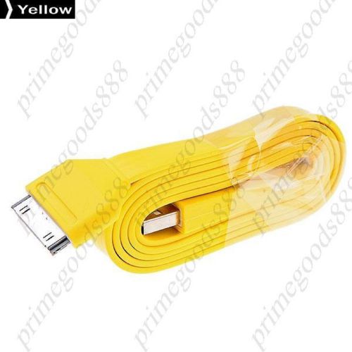 1M USB 2.0 Male to 30 pin Dock Connector Cable Charger Deals Adapter Yellow