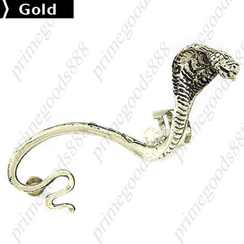 Cobra design ear clip drop earrings ears pendants jewelry for woman lady gold for sale