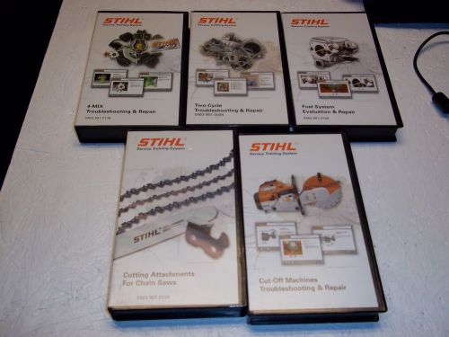 5 USED TWICE STIHL SERVICE TRAINING VCR FUEL SYSTEM TWO CYCLE 4 MIX
