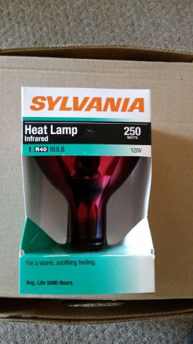 Sylvania Heat Lamp Infrared 250 Watts 120V R40 Bulb - FREE SHIPPING
