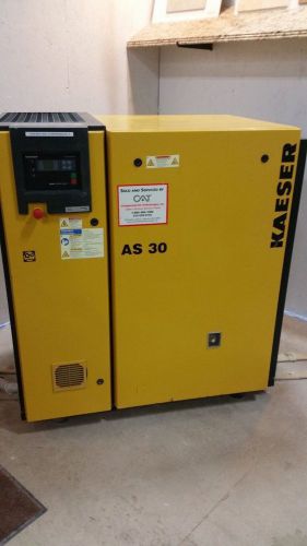 Air compressor kaeser as 30 2005 low hours 30 hp 124 cfm for sale