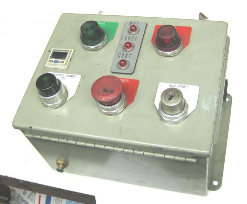 Electrical control panel box pass fail emergency stop air pressure switch alarm for sale