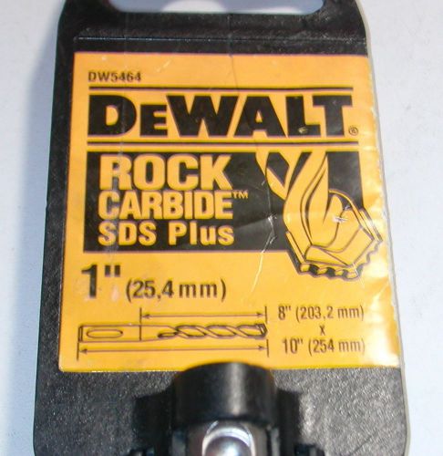 DEWALT DW5464 1-Inch x 8-Inch x 10-Inch ROCK CARBIDE SDS-Plus  Hammer Drill Bit