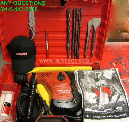 HILTI TE 40 AVR HAMMERDRILL, FREE BITS &amp; CHISELS, GREAT CONDITION, FAST SHIP