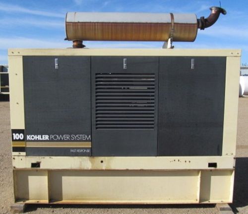 100kw kohler / john deere diesel generator / genset - 967 hrs - load bank tested for sale
