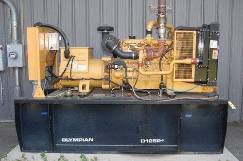 Caterpillar olympian d125p1 125kw diesel generator **very well maintained** for sale