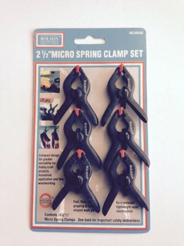 Micro Spring Clamps 2.5 inch , ideal for model/craft hobbies 6 pack