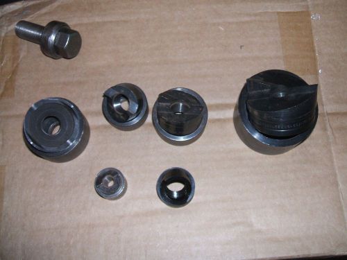 greenlee knockouts 1/2&#034; to 2&#034; with draw stud