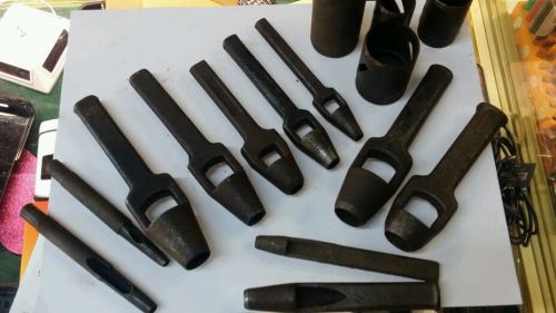 Vintage Marco Tool punch,bell punch set of 15 pieces leather punch etc