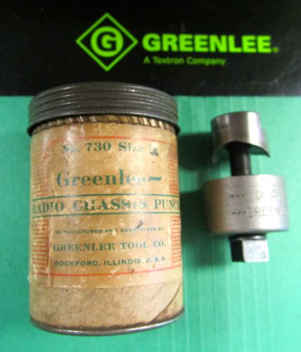 GREENLEE RADIO CHASSIS PUNCH 1&#034;, PREOWNED,NEVER USED ,GREAT CONDITION,FAST SHIP!