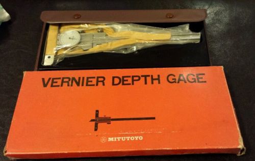 Mitutoyo Vernier depth gauge New in box from back stock