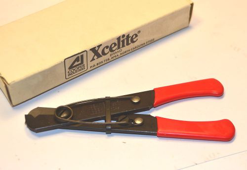 Nos xcelite # 101s 5&#034; wire stripper cutter pliers spring opening rubber grips for sale