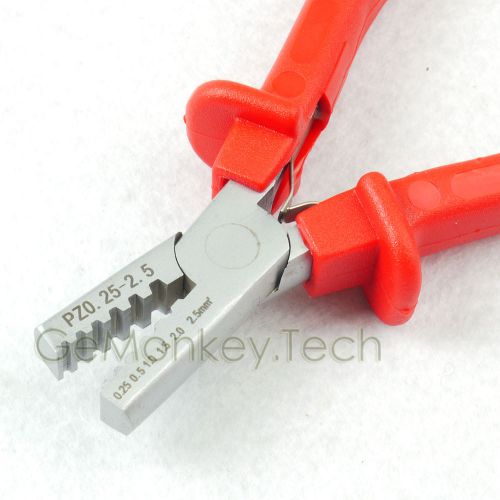 6 inch Cable Links Sleeves Style Small Crimping Plier 0.25-2.5mm? PZ0.25-2.5