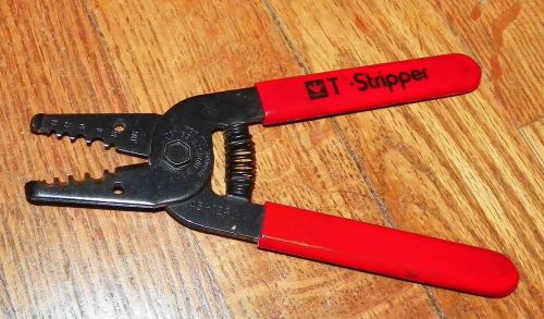 IDEAL INDUSTRIES T-STRIPPERS USA WIRE STRIPPERS # 45-124 SPRING LOADED