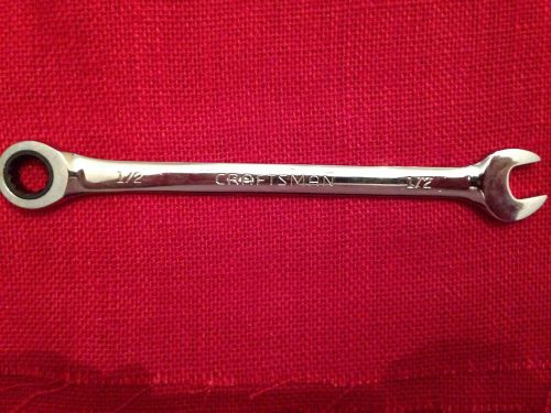 42563 NEW CRAFTSMAN 1/2” COMBINATION RATCHETING WRENCH INCH